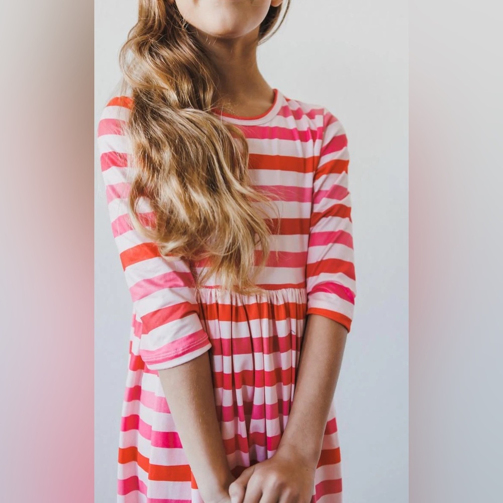 Mila & Rose 2T Girl Valentine’s Day All You Need Is Love Twirl Dress - Picture 14 of 16
